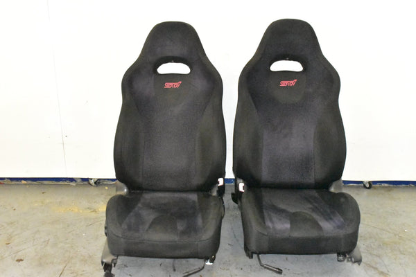2003 - 2008 JDM Subaru Forester SG9 STI Black Front Seats and Rear Foldable Seats