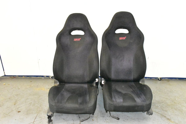 2003 - 2008 JDM Subaru Forester SG9 STI Black Front Seats and Rear Foldable Seats