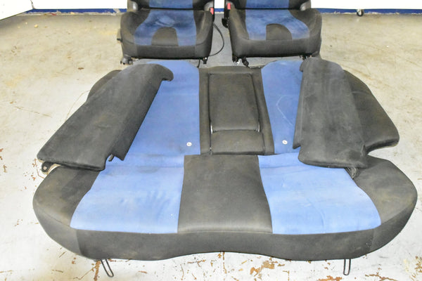 JDM 02 - 07 SUBARU WRX STI GDB BLUE SEATS WITH MATCHING REARS SEATS RAILS