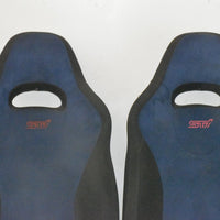 JDM 02 - 07 SUBARU WRX STI GDB BLUE SEATS WITH MATCHING REARS SEATS RAILS