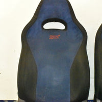 JDM 02 - 07 SUBARU WRX STI GDB BLUE SEATS WITH MATCHING REARS SEATS RAILS