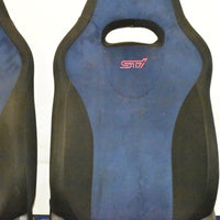 JDM 02 - 07 SUBARU WRX STI GDB BLUE SEATS WITH MATCHING REARS SEATS RAILS